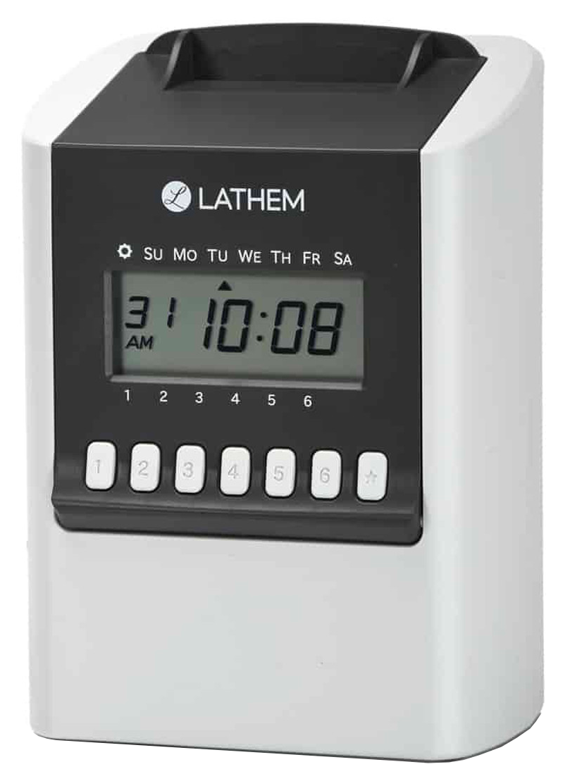 Lathem 700E Calculating Time Clock for 100 Employees