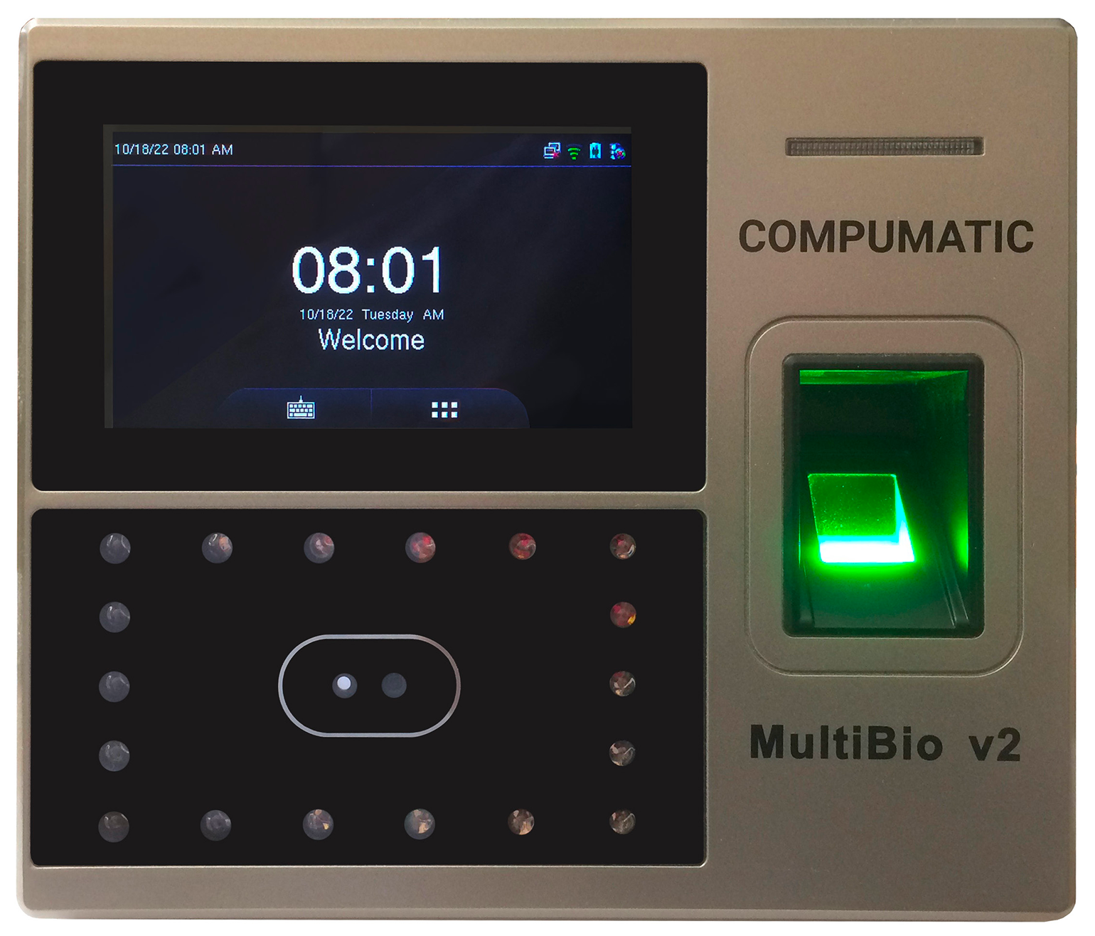 Compumatic MultiBio Facial Recognition Time Clock System