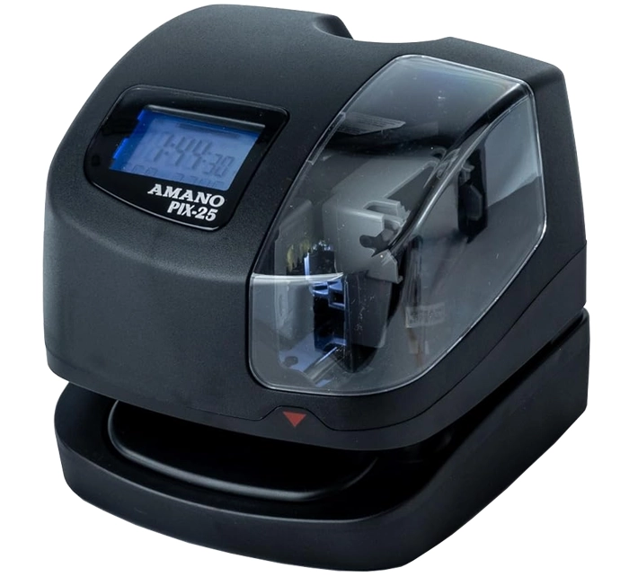 Amano PIX-25 Time Clock and Document Stamp