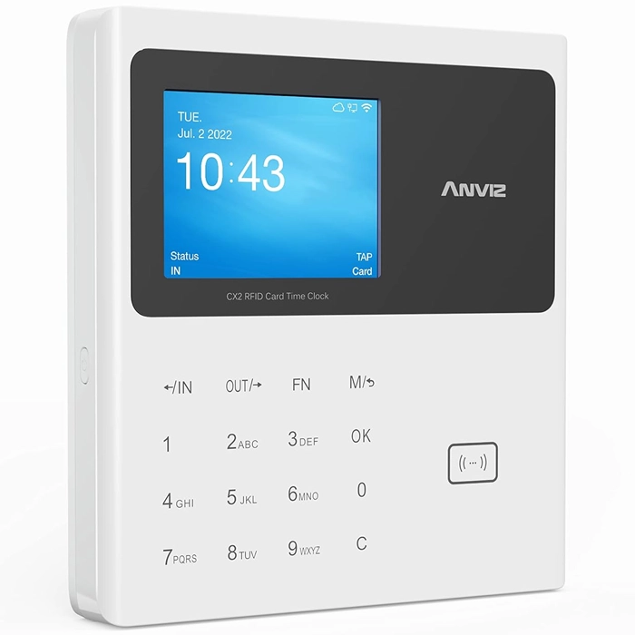 Anviz CX2 Lite Proximity Time Clock with Free Cloud Software