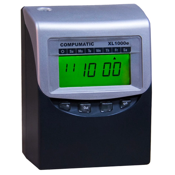 Compumatic XL1000E Calculating Time Clock (100 emp)