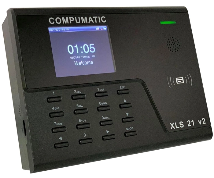 Compumatic XLS-21 PIN RFID Time Clock with PC Software