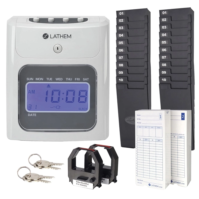 Lathem 400E Time Clock Bundle