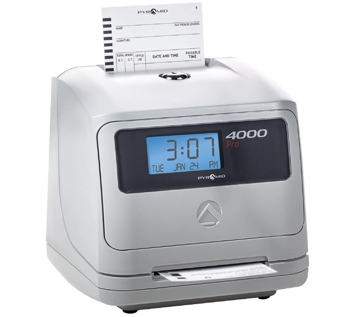 Pyramid 4000 Pro Calculating Time Clock (50 Emp)