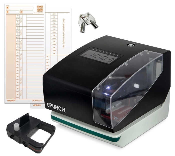 uPunch CR1000 Side-Printing Time Clock