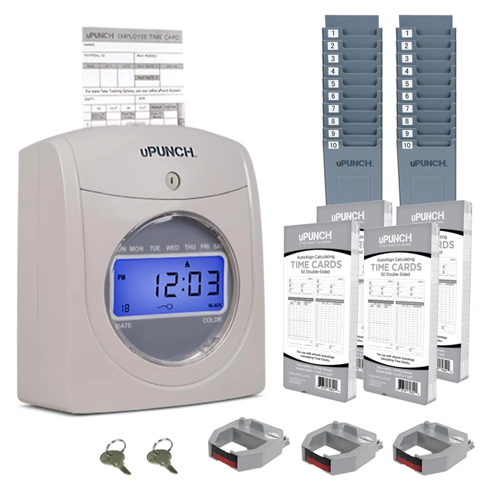 uPunch HN4500 Calculating Time Clock Bundle (50 Emp)